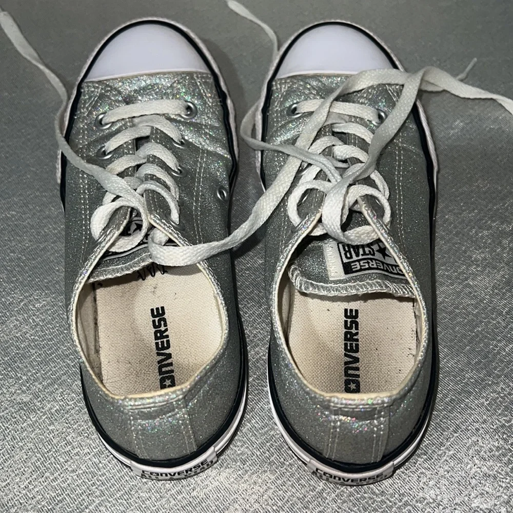 Converse All Star Glitter Sparkle Shoes Size 2